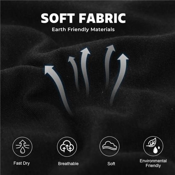 Mens Bamboo Boxer Briefs Underwear 6 Pack Soft Breathable Stretch Athletic Trunk - Picture 4 of 7